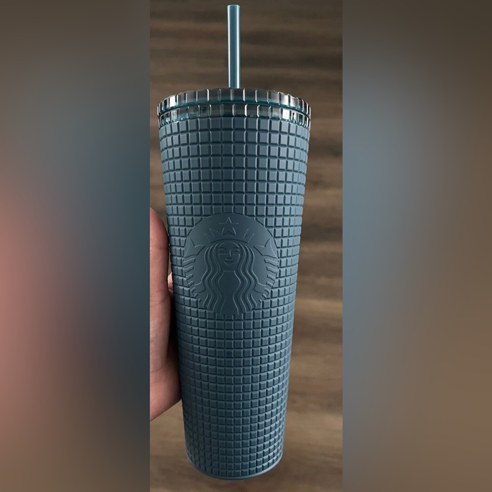 24 oz venti navy blue Starbucks cup